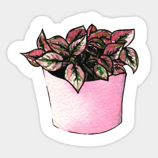 plant pot Sticker by NadiiaGogol